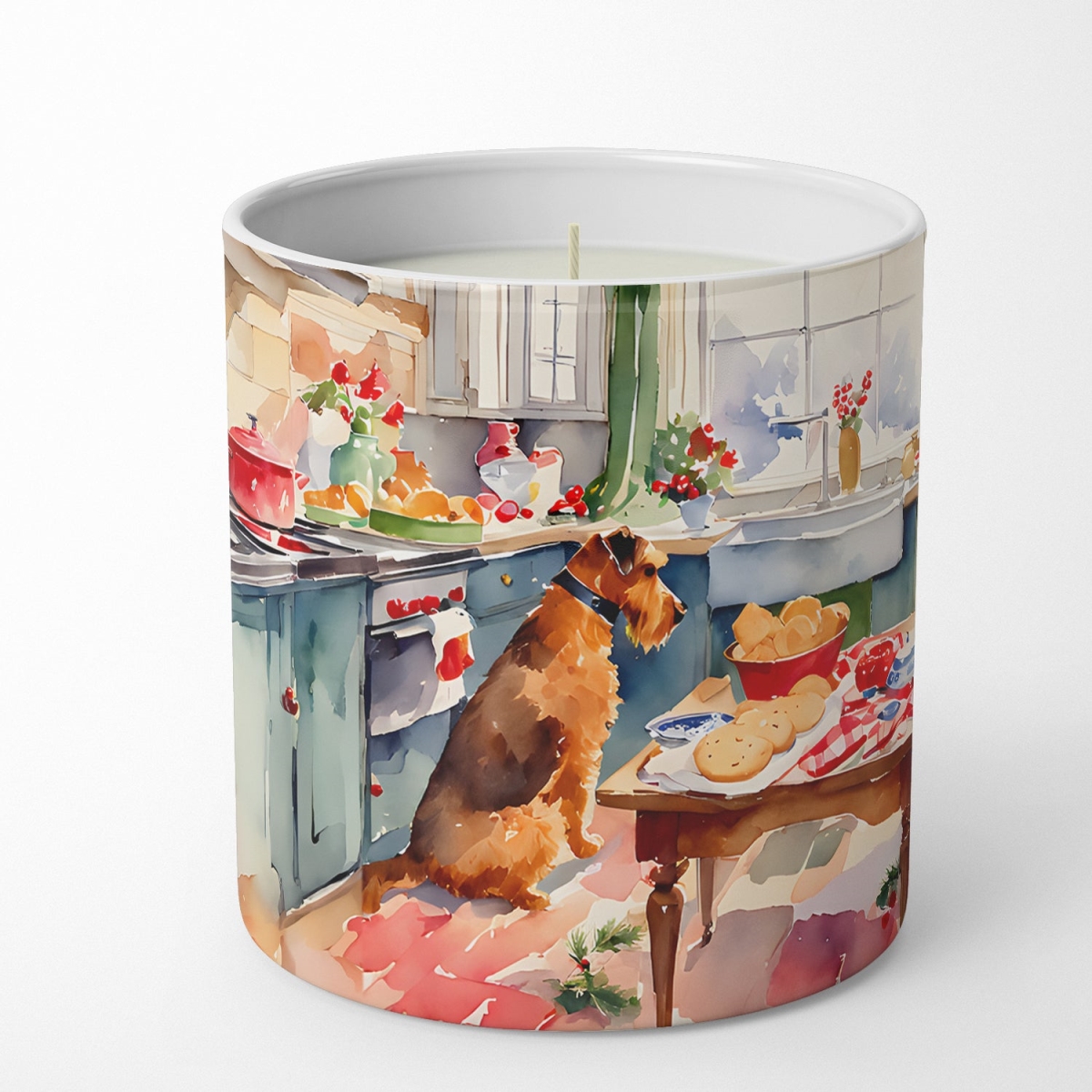DAC3707CDL 10 oz Airedale Terrier Christmas Cookies Decorative 100 Percent Soy Candle