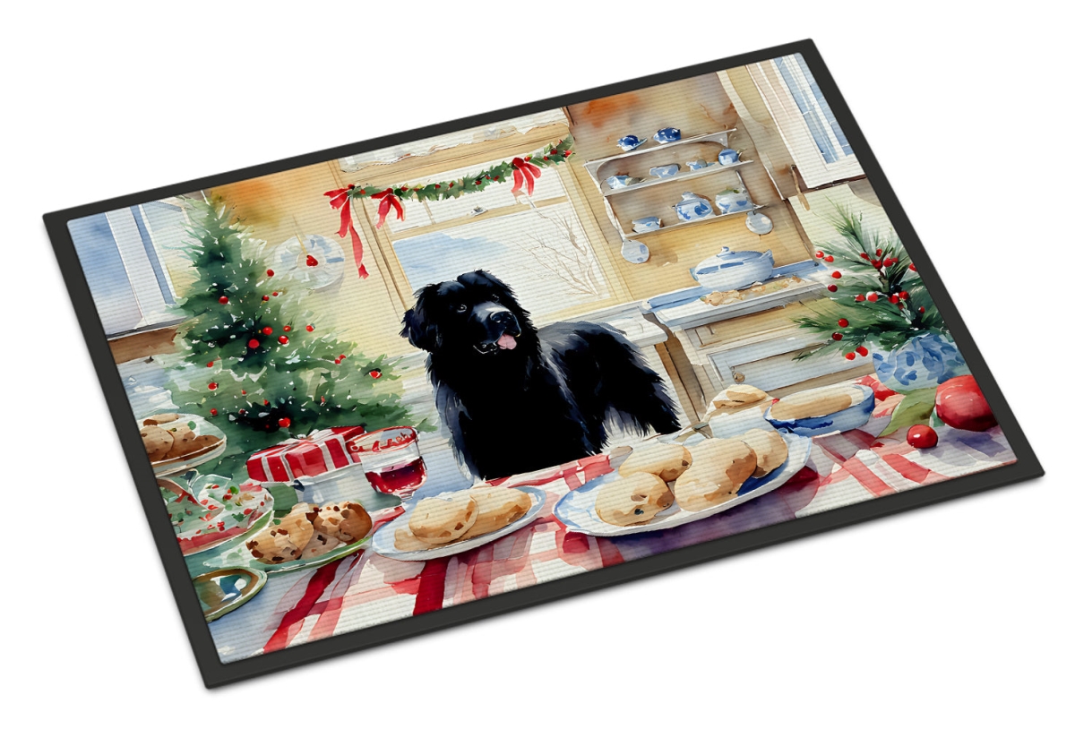 DAC3854MAT 18 x 27 in.  foundland Christmas Cookies Doormat