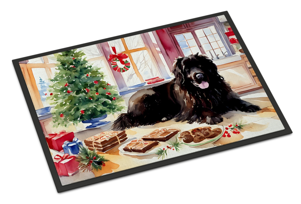 DAC3855MAT 18 x 27 in.  foundland Christmas Cookies Doormat