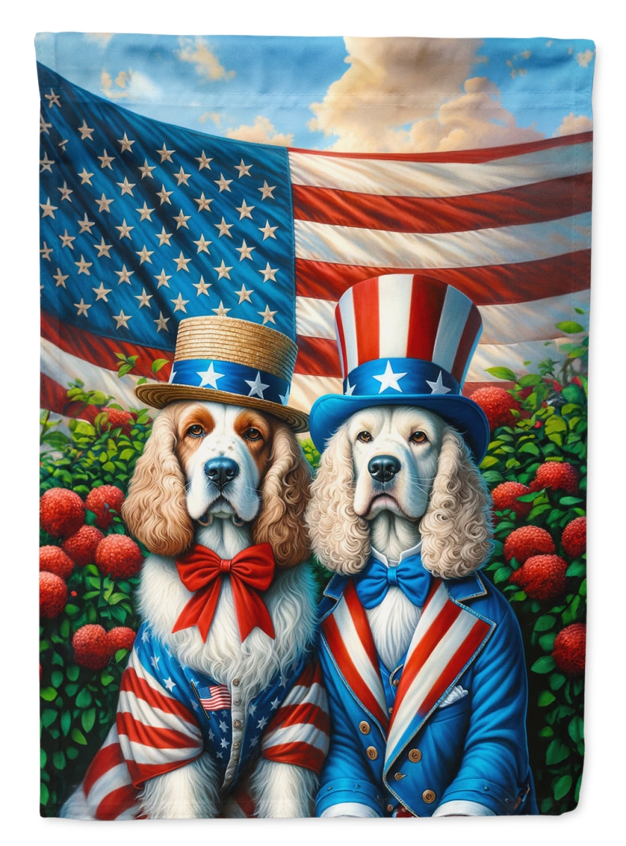 40 x 28 in. Unisex All American Clumber Spaniel Polyester House Flag