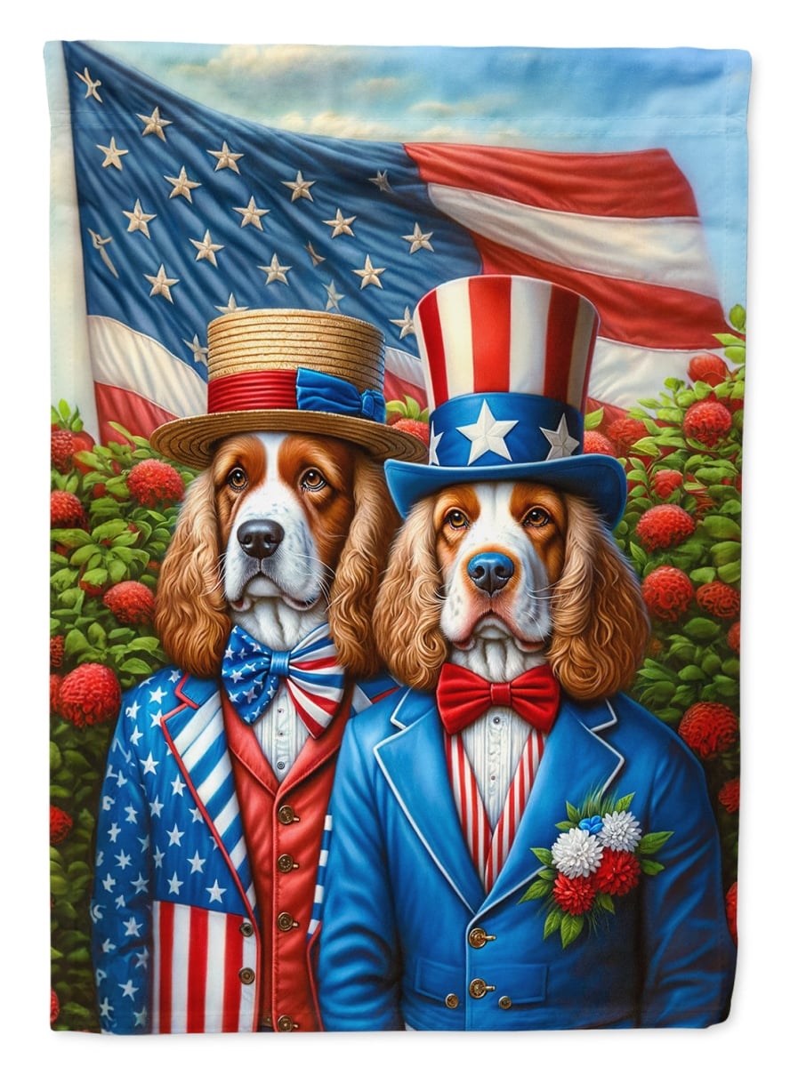 40 x 28 in. Unisex All American Clumber Spaniel Polyester House Flag