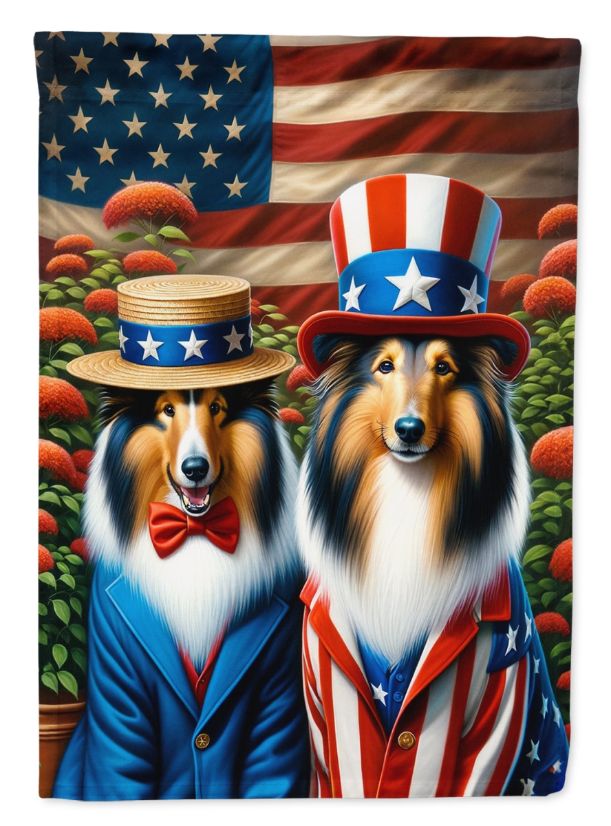 DAC4218CHF 40 x 28 in. All American Collie Polyester House Flag