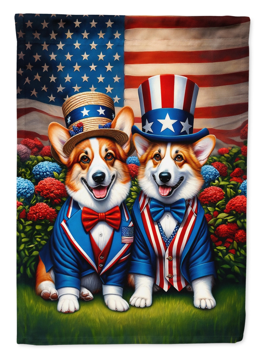 DAC4220CHF 40 x 28 in. All American Corgi Polyester House Flag