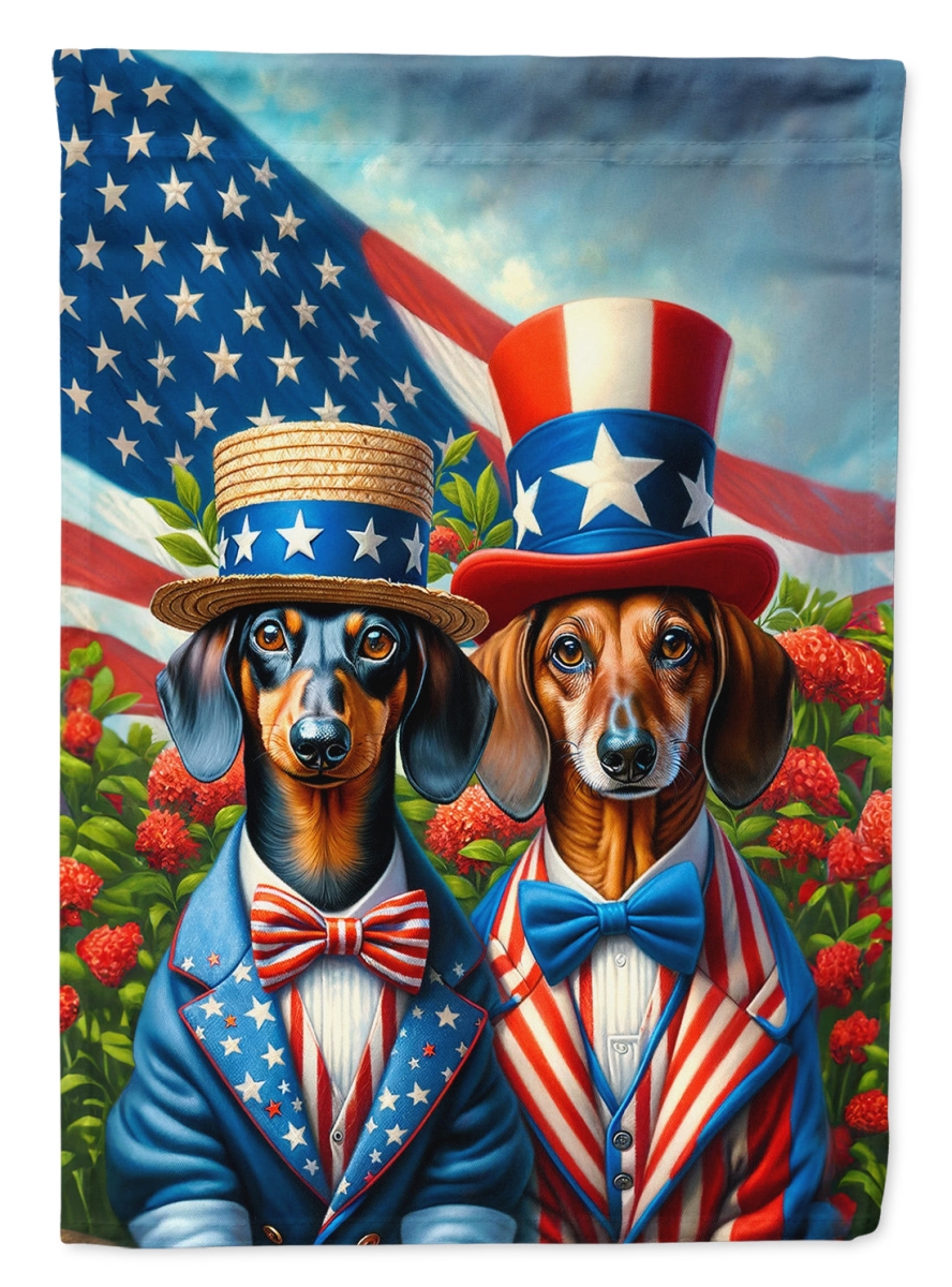 DAC4221CHF 40 x 28 in. All American Dachshund Polyester House Flag
