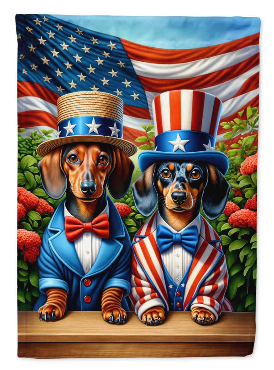 DAC4222CHF 40 x 28 in. All American Dachshund Polyester House Flag