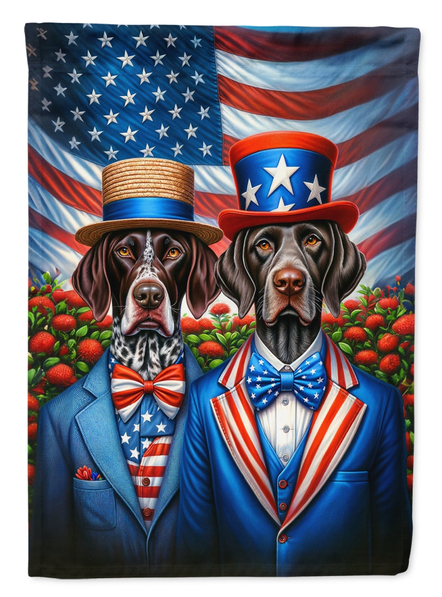 DAC4240CHF 40 x 28 in. Unisex All American German Shorthaired Pointer Polyester House Flag