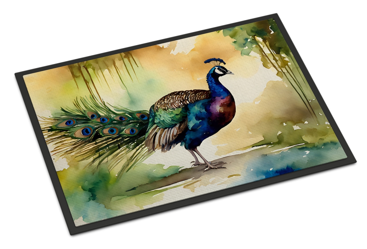 18 x 27 in. Unisex Peacock Doormat