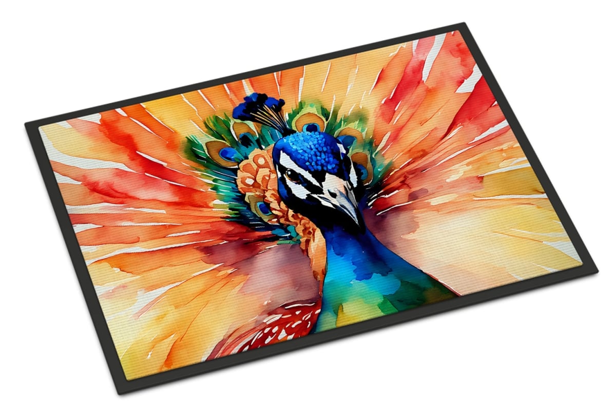 18 x 27 in. Unisex Peacock Doormat