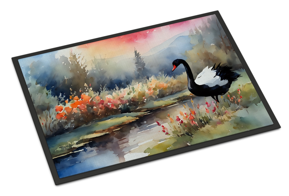 DAC3271MAT 18 x 27 in.  Black Swan Doormat