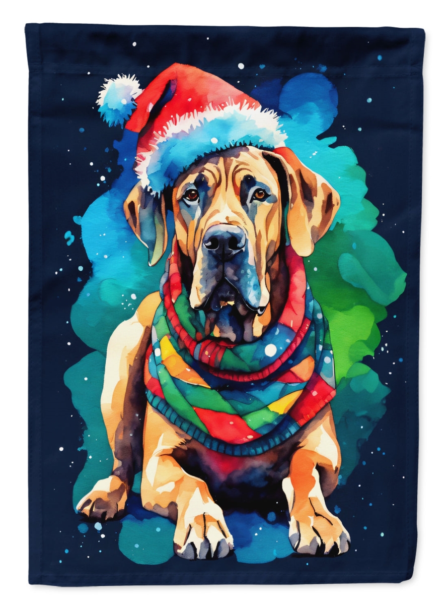 DAC3486GF 15.5 x 11.25 in. Great Dane Christmas Polyester Fabric Garden Flag