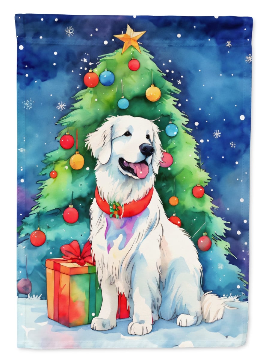DAC3488GF 15.5 x 11.25 in. Great Pyrenees Christmas Polyester Fabric Garden Flag
