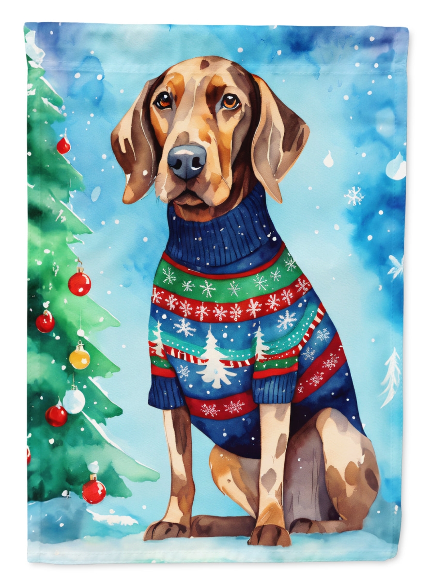 DAC3375CHF 40 x 28 in. Coonhound Christmas Polyester House Flag