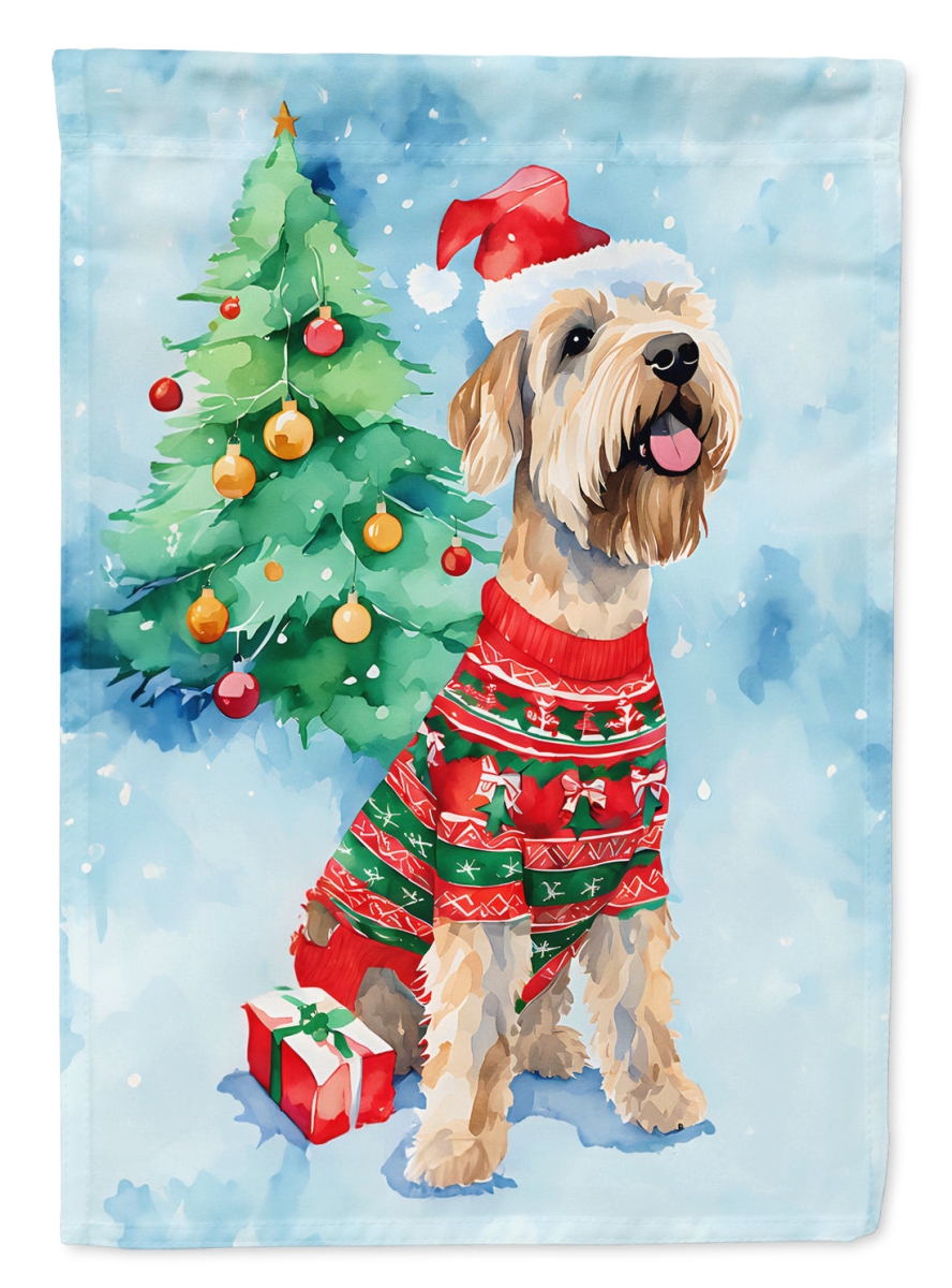 DAC3661CHF 40 x 28 in. Wheaten Terrier Christmas Polyester House Flag