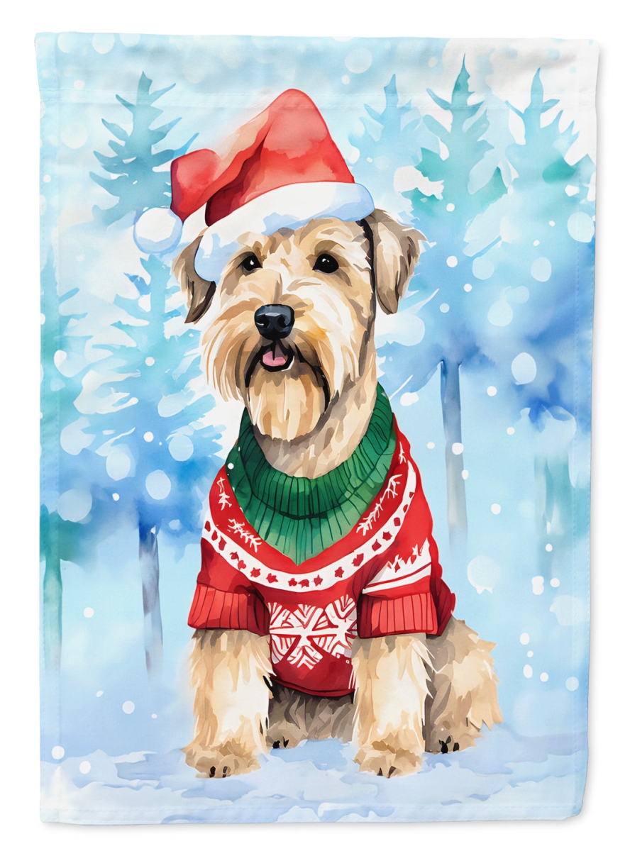 DAC3663CHF 40 x 28 in. Wheaten Terrier Christmas Polyester House Flag