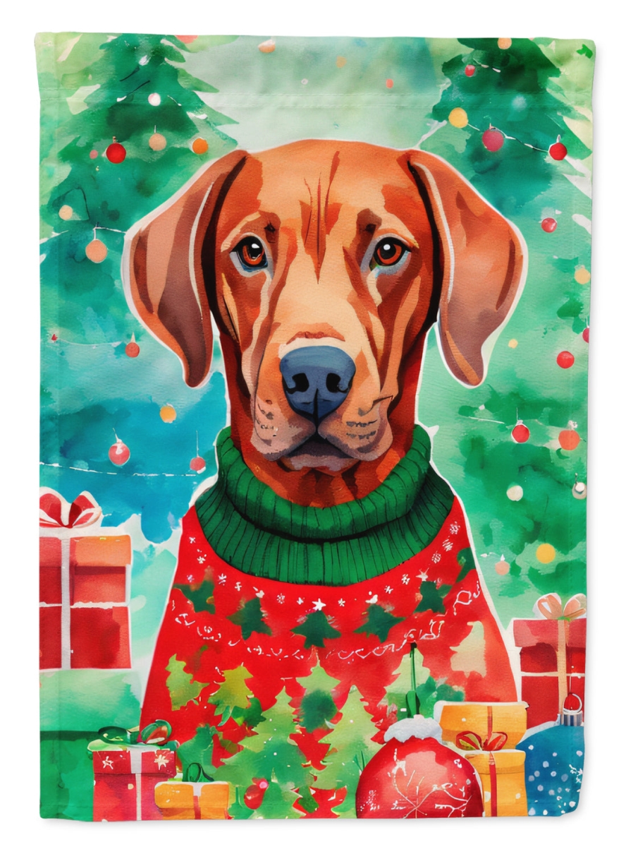 DAC3676CHF 40 x 28 in. Vizsla Christmas Polyester House Flag