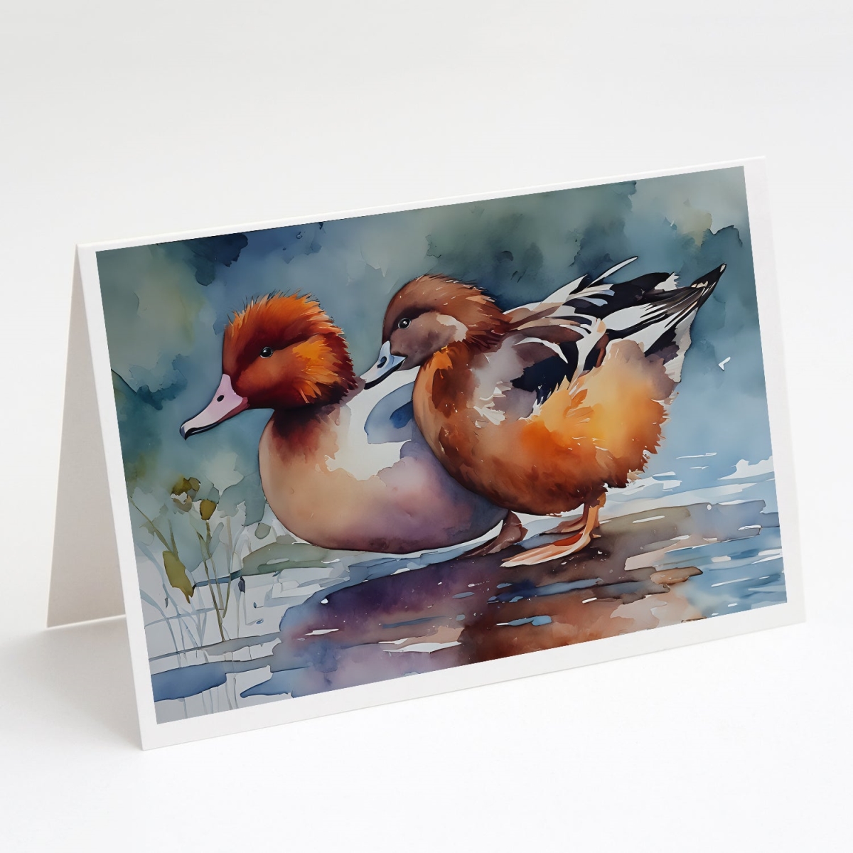 5 x 7 in. Unisex Redhead Duck Greeting Cards - Pack of 8