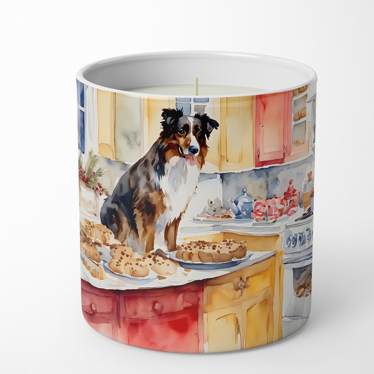 DAC3719CDL 10 oz Australian Shepherd Christmas Cookies Decorative 100 Percent Soy Candle
