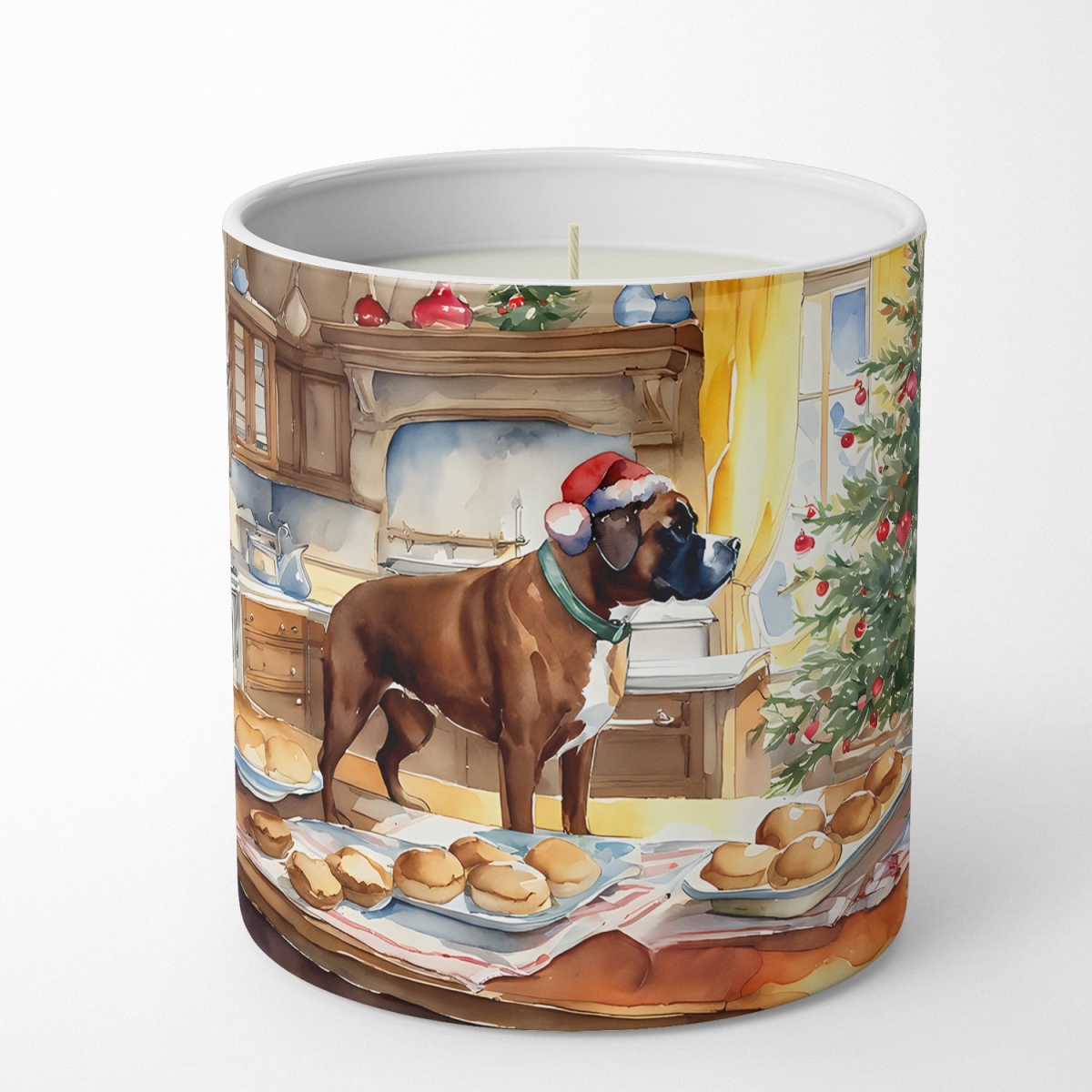 10 oz Boxer Christmas Cookies Decorative 100 Percent Soy Candle