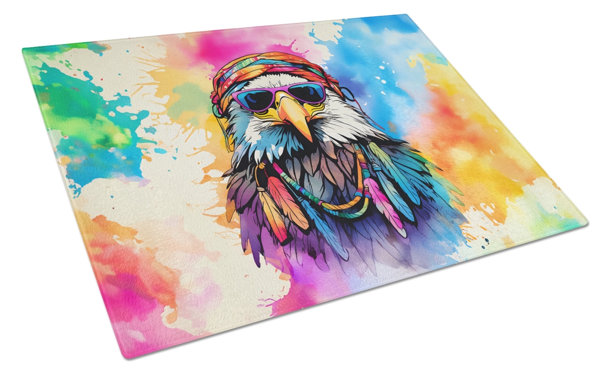 15 x 12 in. Unisex Hippie Animal Eagle Glass Cutting Board