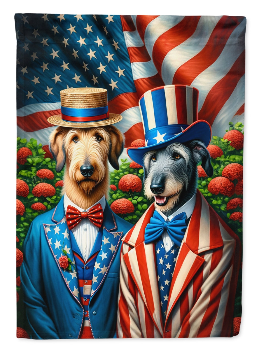 40 x 28 in. Unisex All American Irish Wolfhound Polyester House Flag