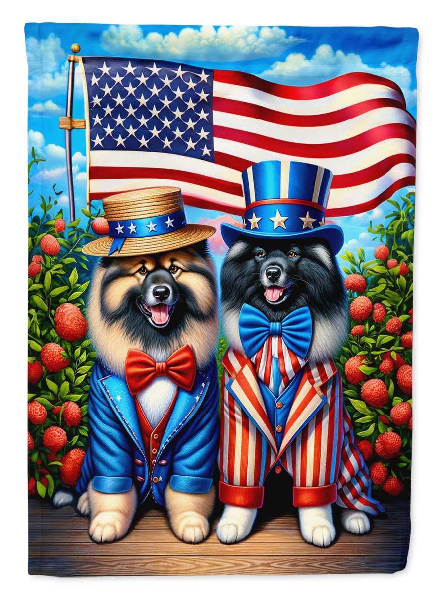 DAC4260CHF 40 x 28 in. All American Keeshond Polyester House Flag