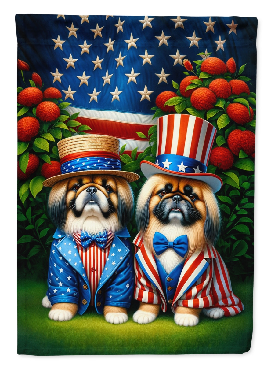 DAC4282CHF 40 x 28 in. All American Pekingese Polyester House Flag