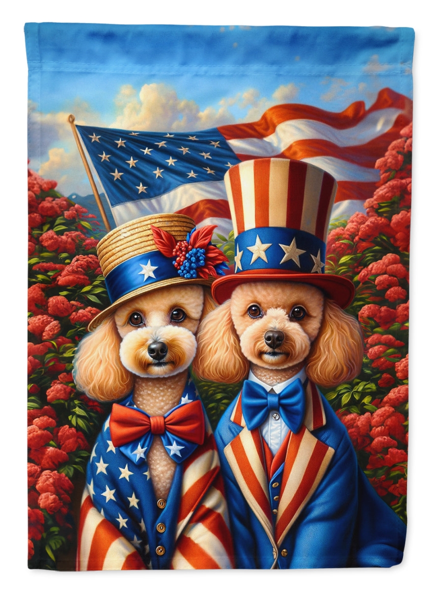 DAC4289CHF 40 x 28 in. All American Poodle Polyester House Flag