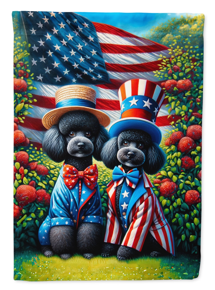 DAC4291CHF 40 x 28 in. All American Poodle Polyester House Flag