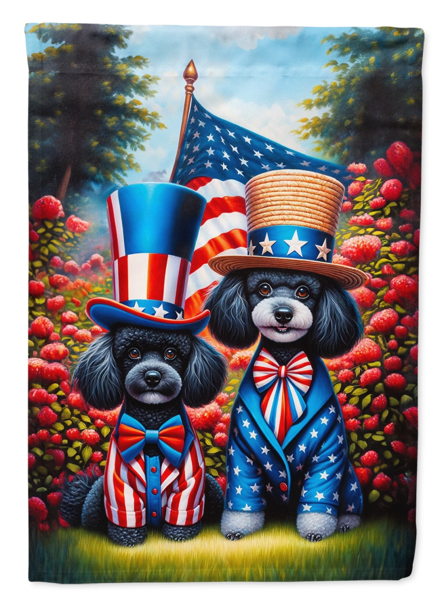 DAC4292CHF 40 x 28 in. All American Poodle Polyester House Flag