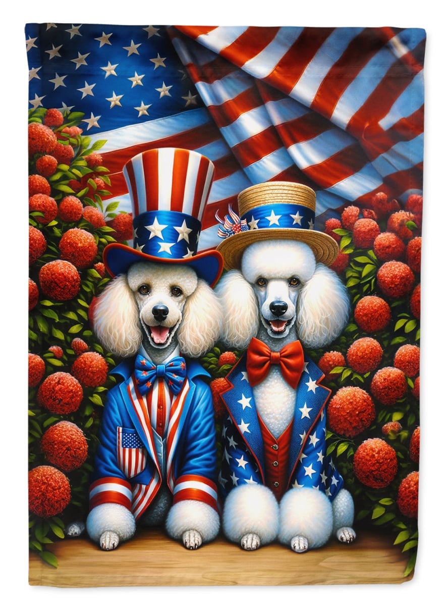 DAC4294CHF 40 x 28 in. All American Poodle Polyester House Flag