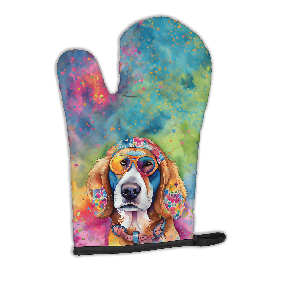 12 x 8.5 in. Unisex Hippie Dawg Polyester Oven Mitt