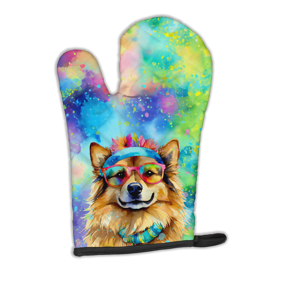 12 x 8.5 in. Unisex Hippie Dawg Polyester Oven Mitt