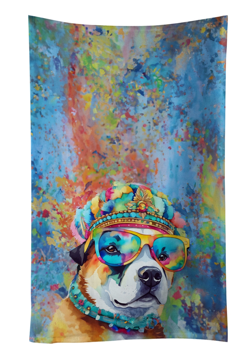 25 x 15 in. Akita Hippie Dawg Kitchen Towel