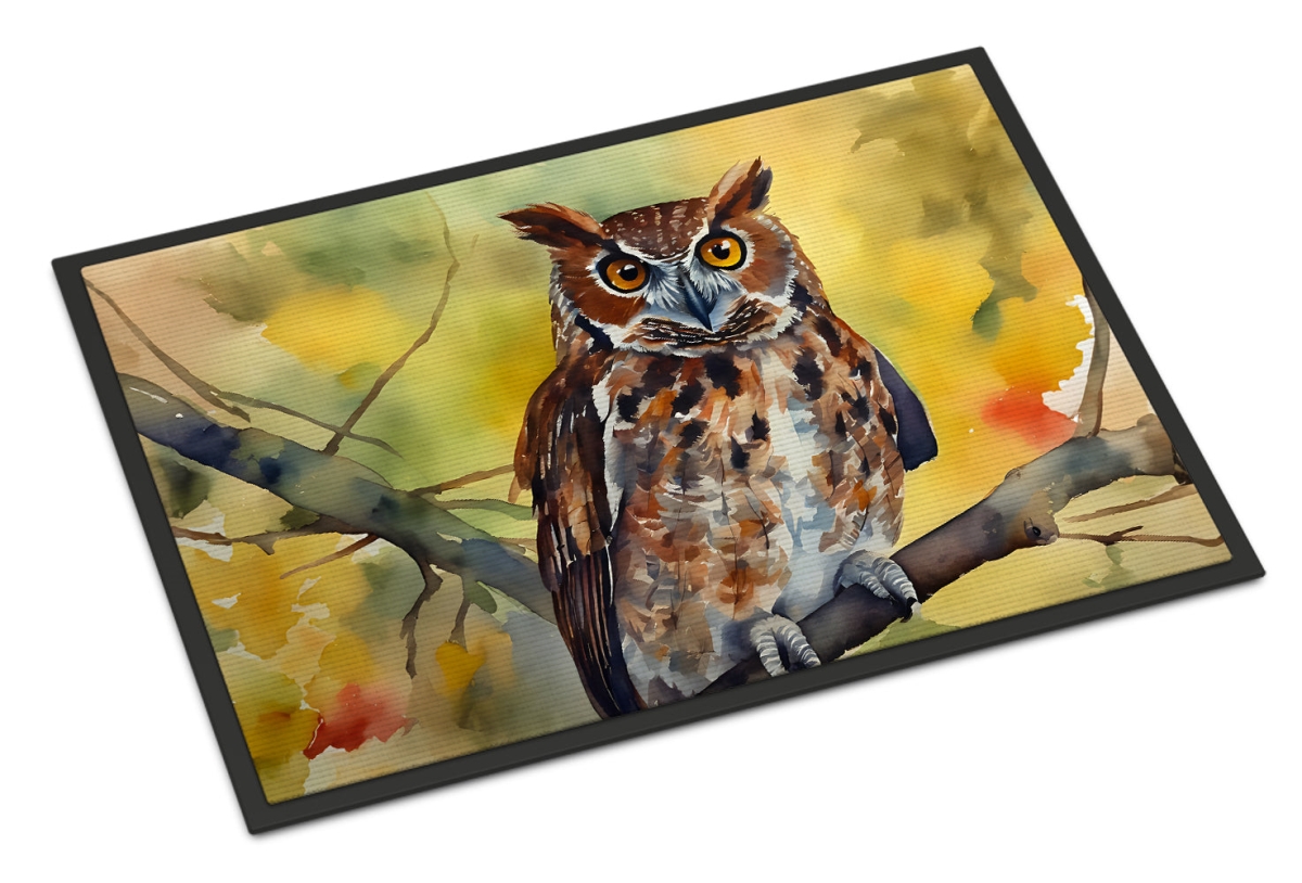 24 x 36 in. Unisex Eastern Screech Owl Doormat