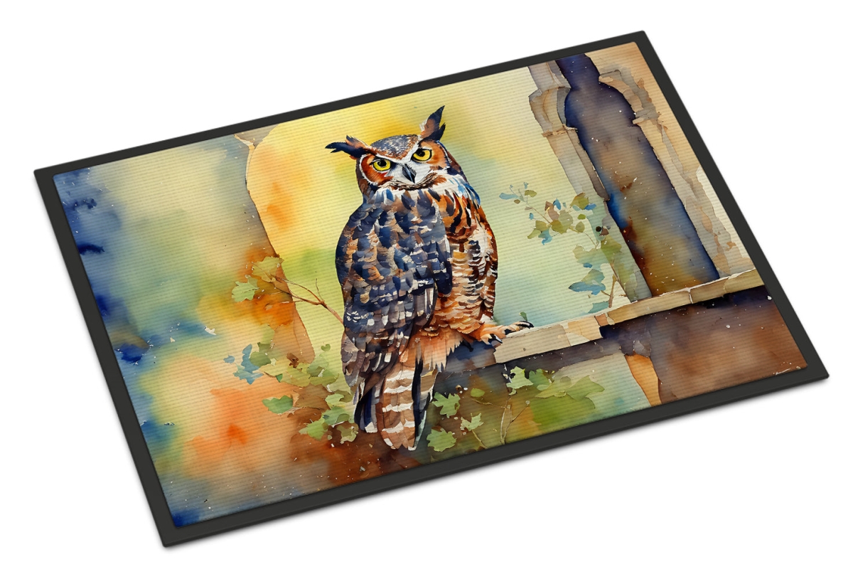 24 x 36 in. Unisex Great Horned Owl Doormat