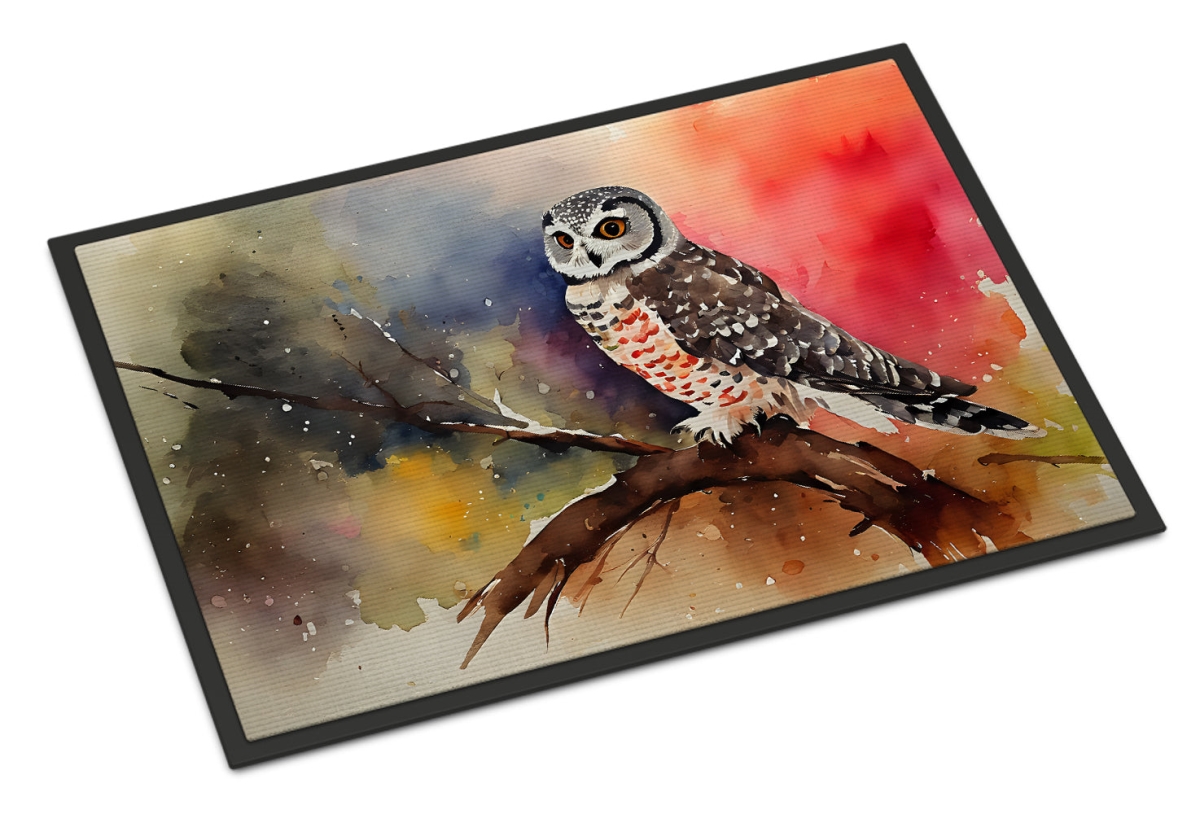 24 x 36 in. Unisex Northern Hawk Owl Doormat