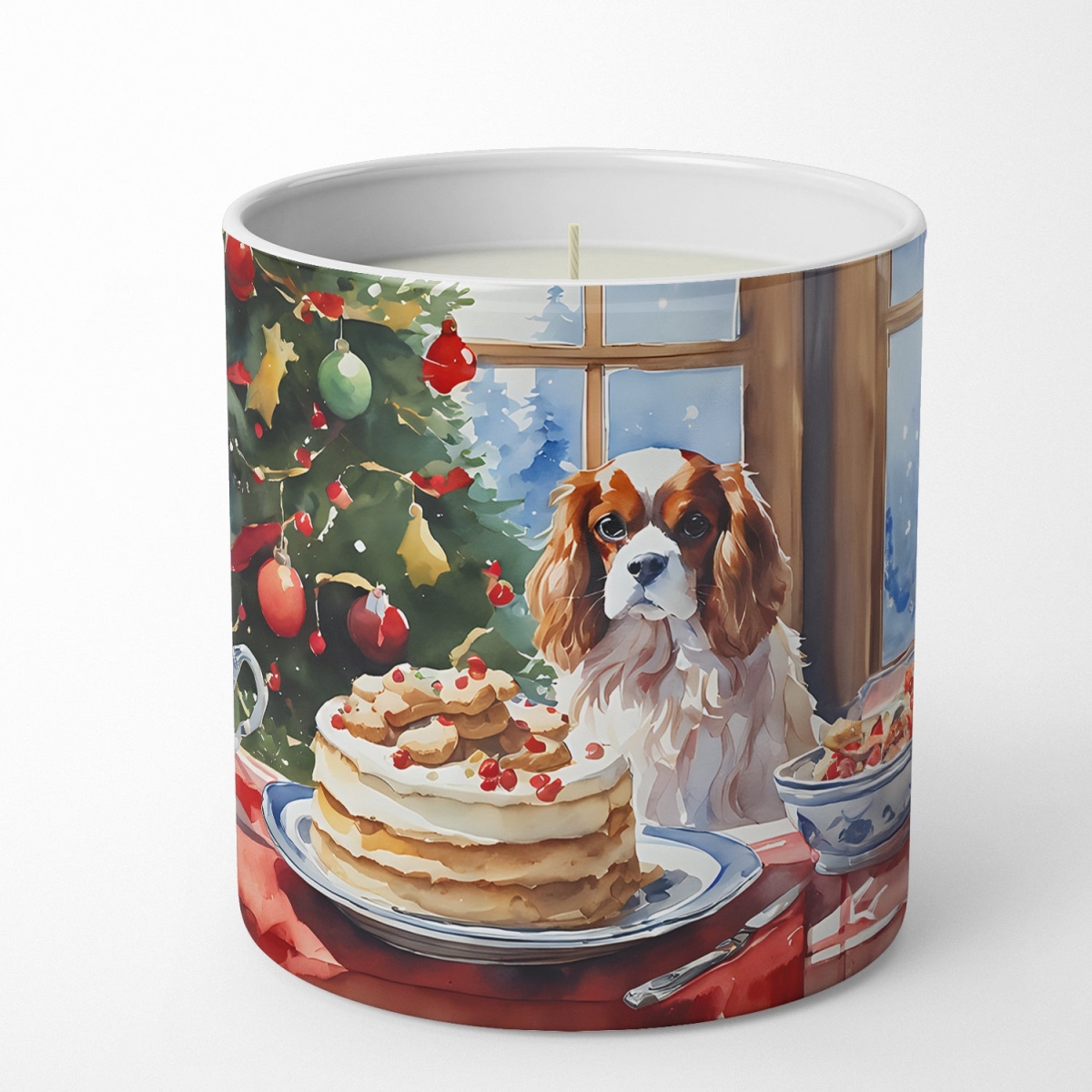 DAC3761CDL 10 oz Cavalier Spaniel Christmas Cookies Decorative 100 Percent Soy Candle