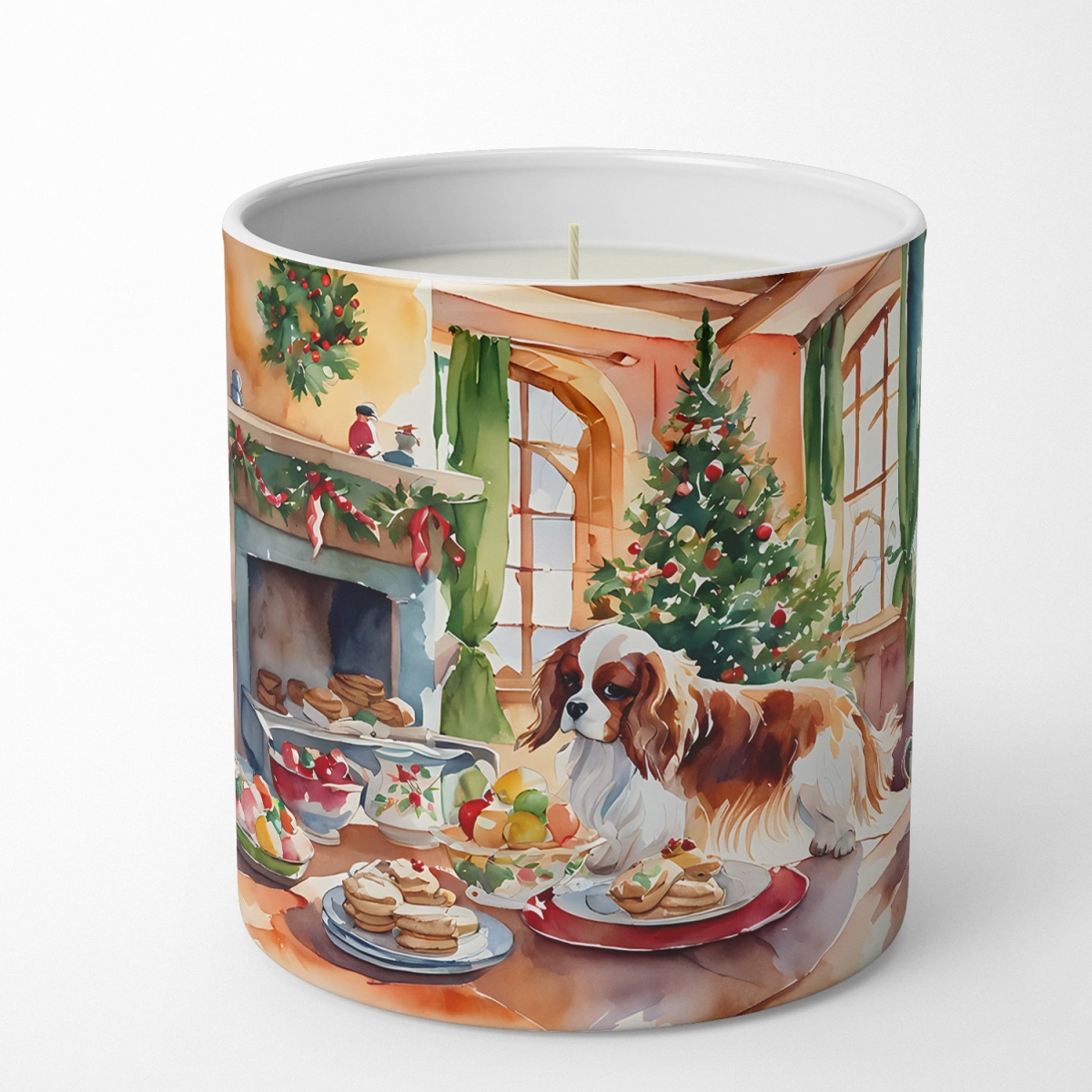 DAC3762CDL 10 oz Cavalier Spaniel Christmas Cookies Decorative 100 Percent Soy Candle