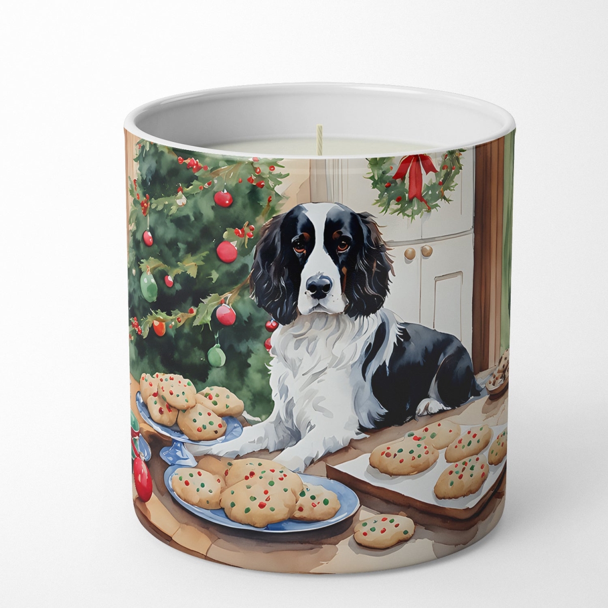 DAC3789CDL 10 oz English Springer Spaniel Christmas Cookies Decorative 100 Percent Soy Candle