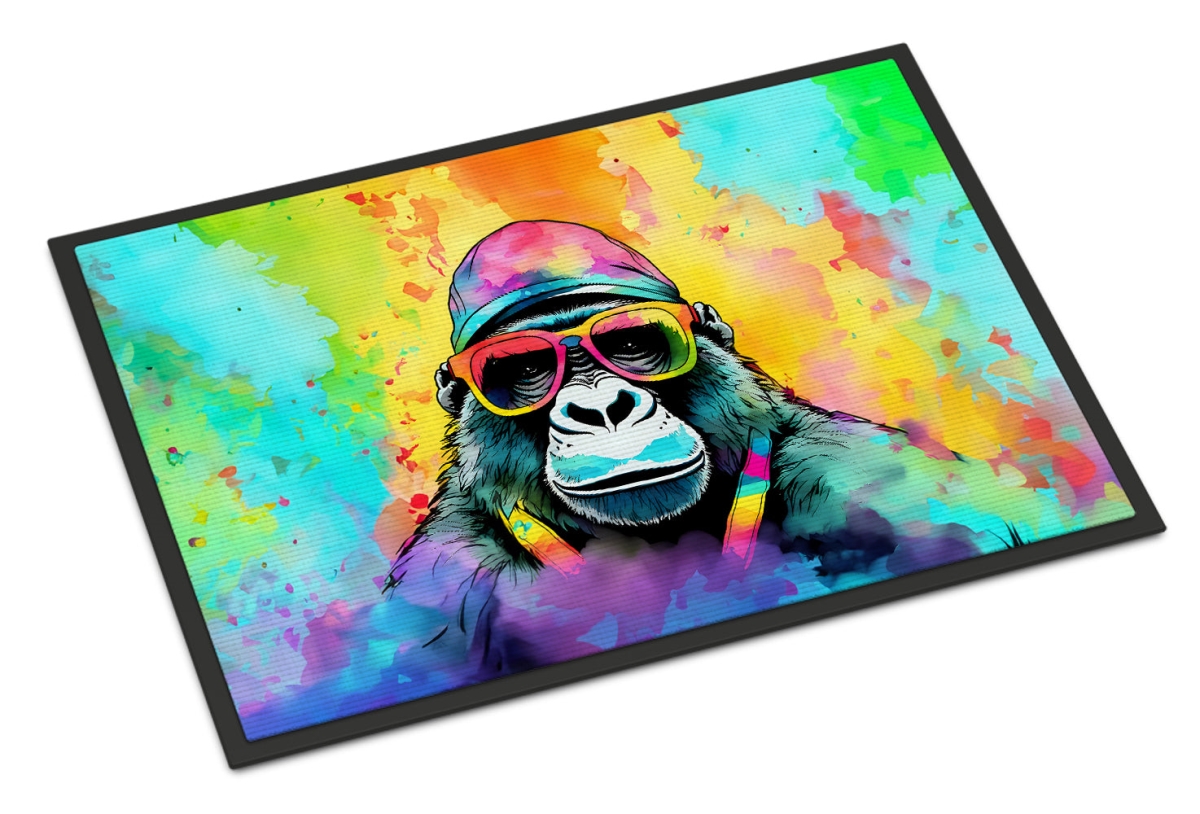 DAC3989MAT 18 x 27 in.  Hippie Animal Gorilla Doormat