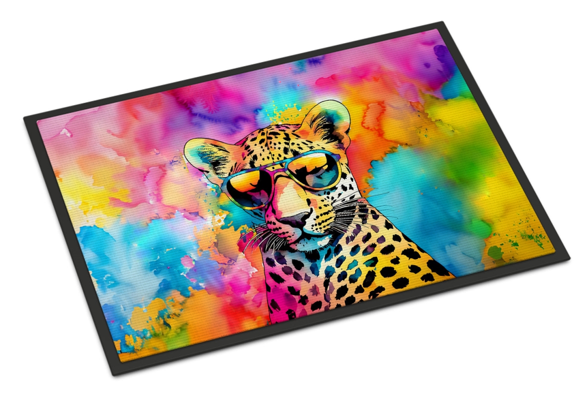 DAC4001MAT 18 x 27 in.  Hippie Animal Leopard Doormat