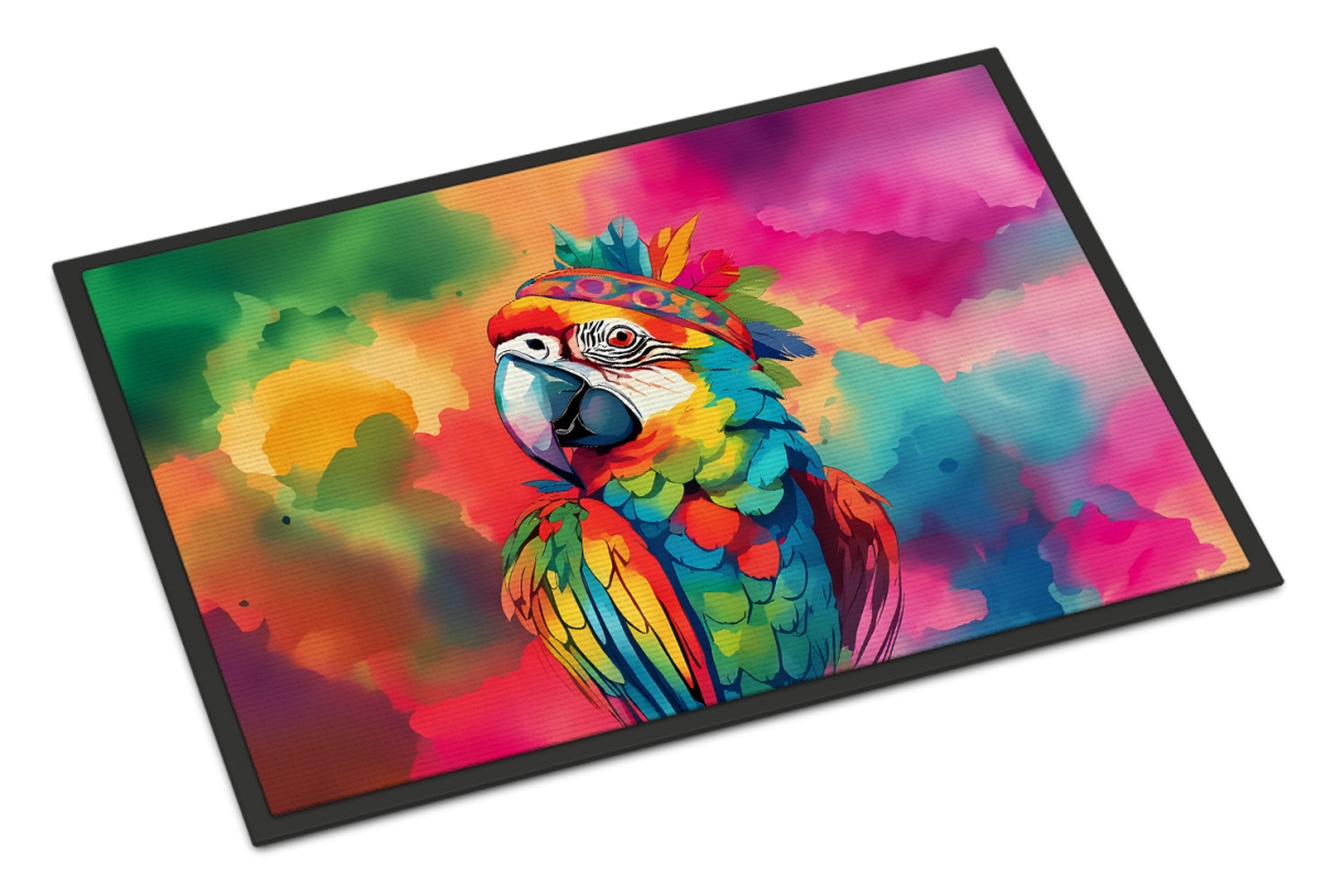 DAC4019MAT 18 x 27 in.  Hippie Animal Parrot Doormat