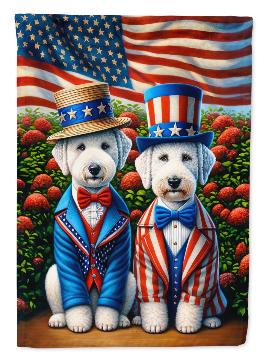DAC4185GF 15.5 x 11.25 in. All American Bedlington Terrier Polyester Fabric Garden Flag