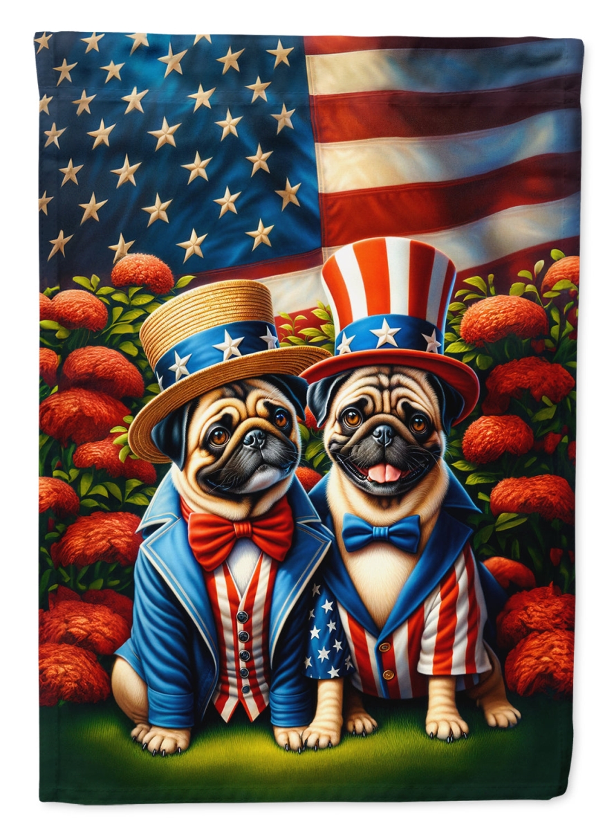 DAC4296CHF 40 x 28 in. All American Pug Polyester House Flag