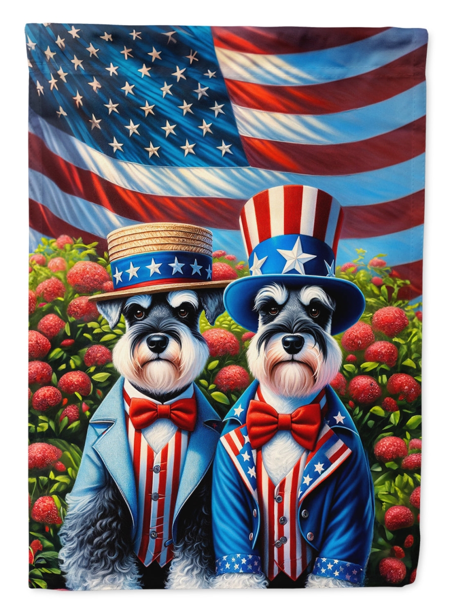 DAC4307CHF 40 x 28 in. All American Schnauzer Polyester House Flag