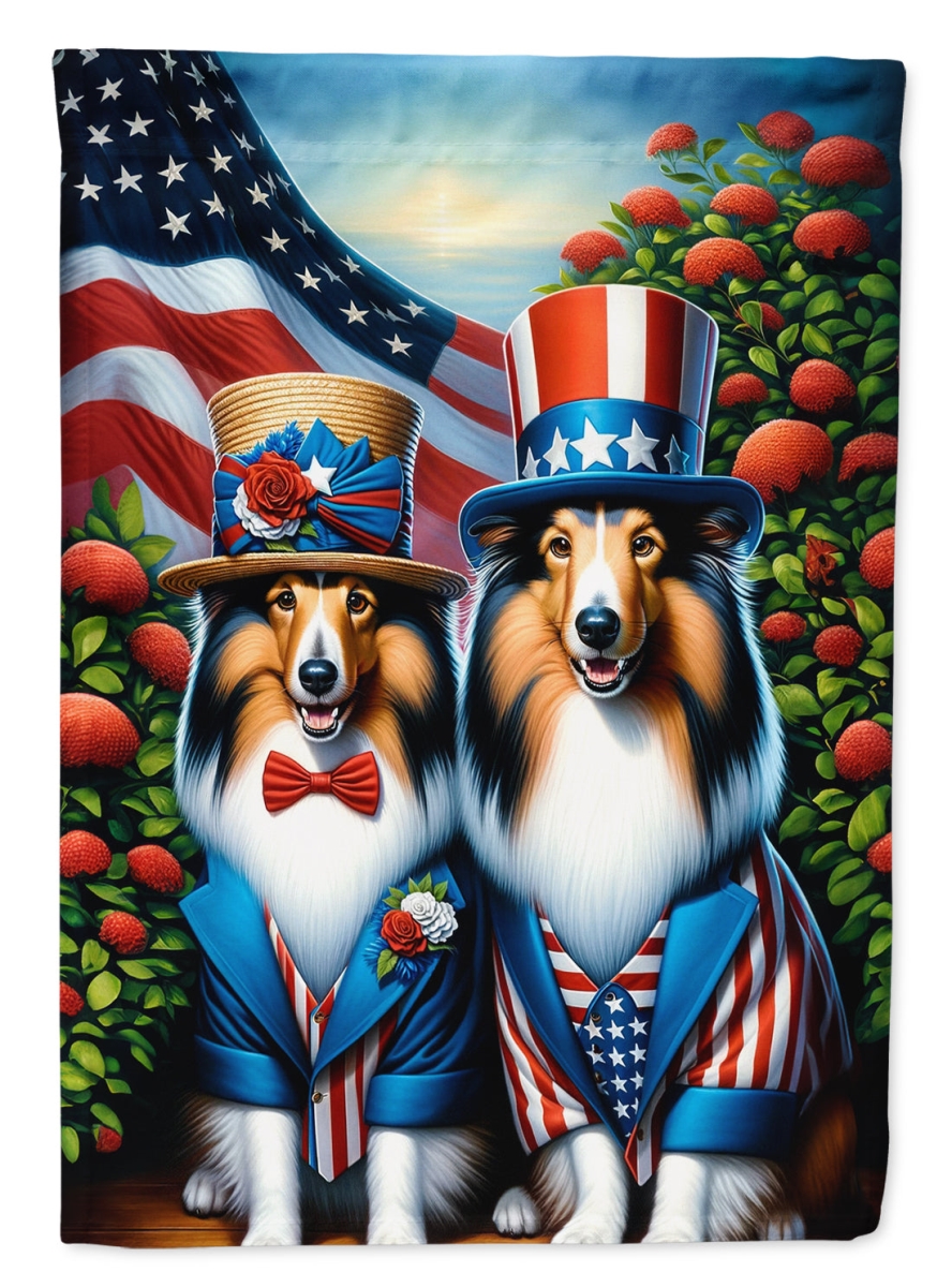 40 x 28 in. Unisex All American Sheltie Polyester House Flag