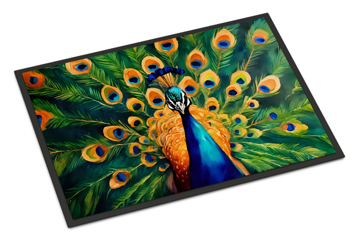 24 x 36 in. Unisex Peacock Doormat