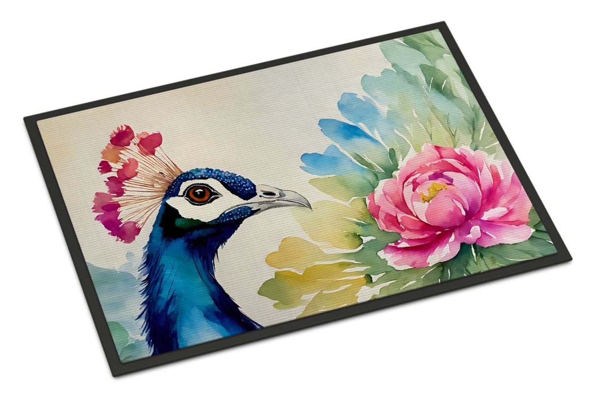 24 x 36 in. Unisex Peacock Doormat