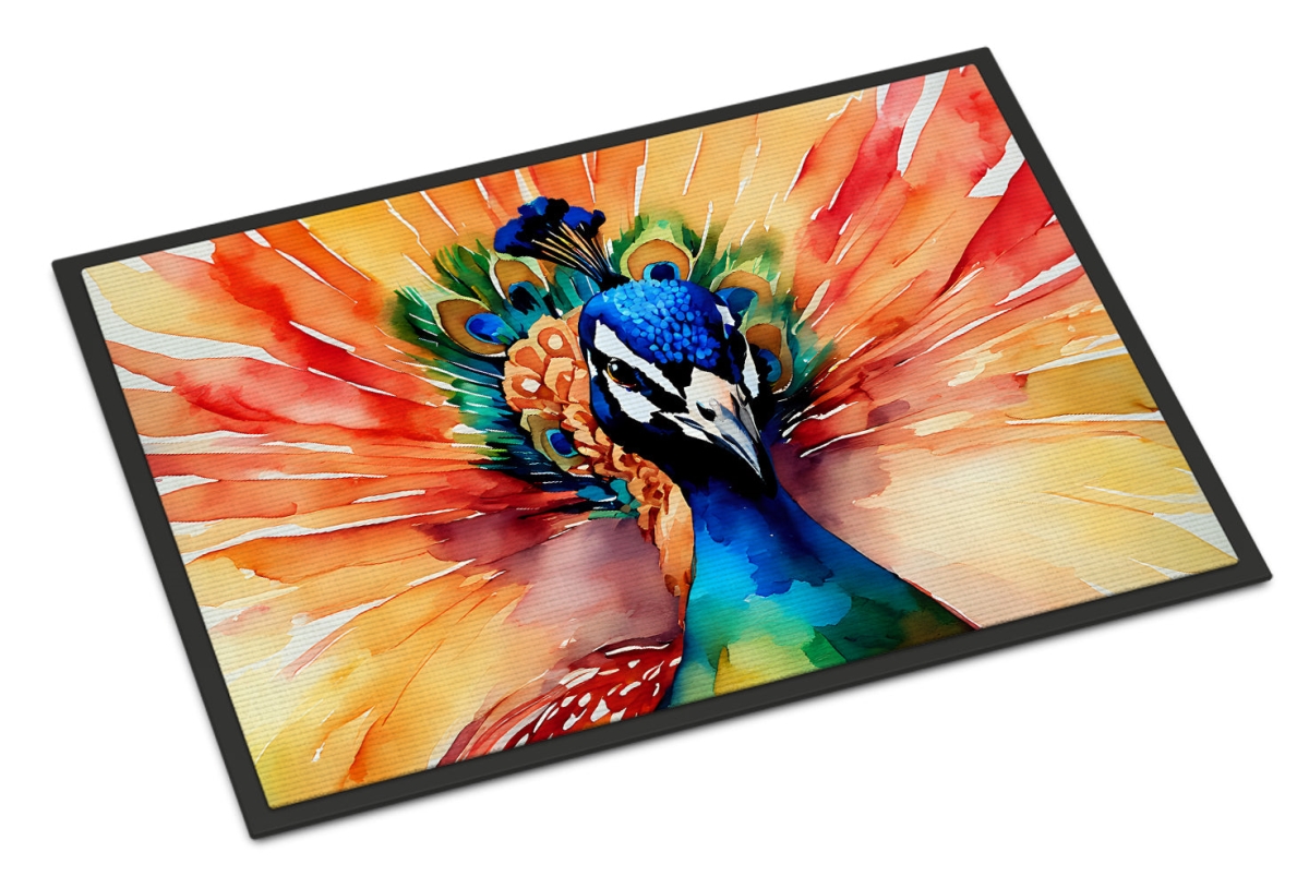 24 x 36 in. Unisex Peacock Doormat