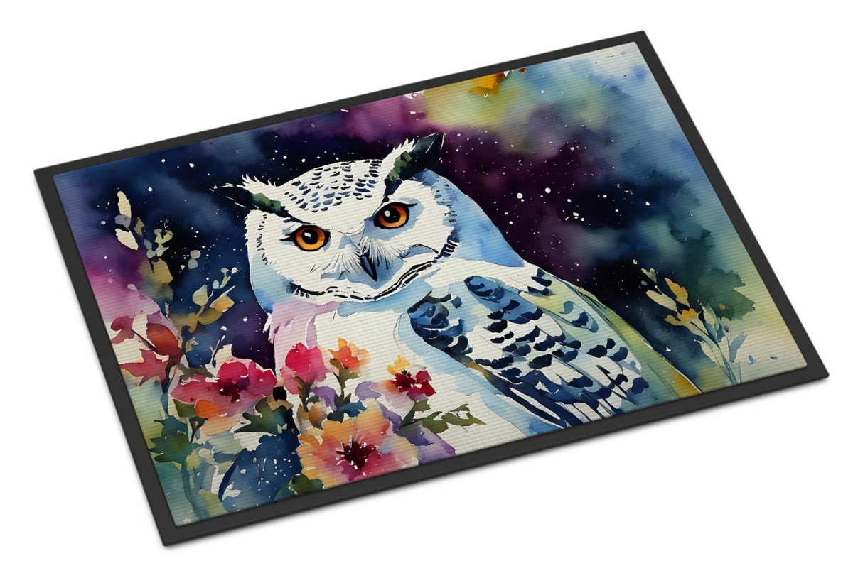 24 x 36 in. Unisex Snowy Owl Doormat